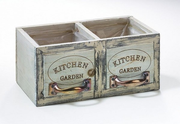 Schublade zum Beplfanzen Holz - Kitchen Garden