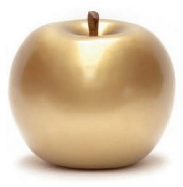 Keramik Apfel gold | Cores da Terra