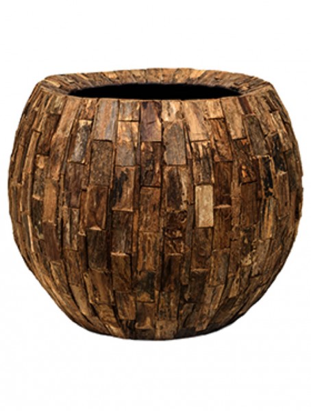 Cemani Wood Design Bowl Pflanzkugel 47 x 38 cm