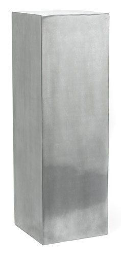 Kunststoff Dekosäule Aluminium | Höhe 100 cm