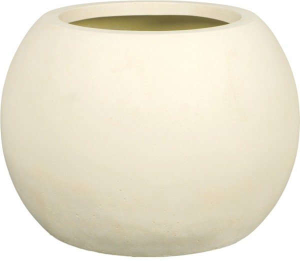 Polystone Globe Pflanzkübel creme 60cm