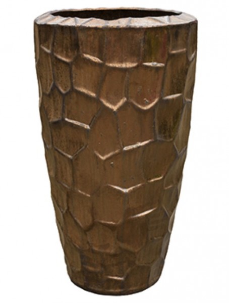 Sepia relief Cascara Couple| Keramik Pflanzvase 43 x 75 cm
