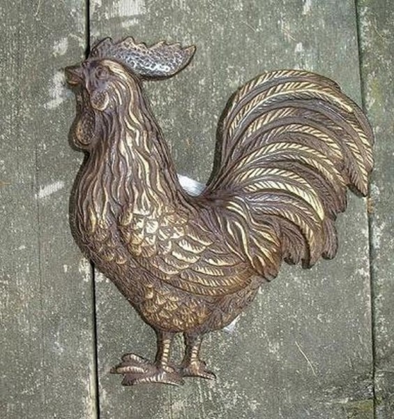 Türklopfer Hahn aus Bronze