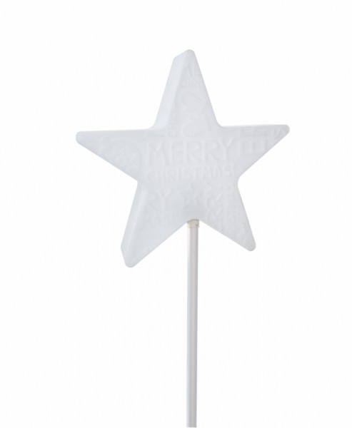 Star Merry X-Mas On Stick | Stern Außenleuchte auf Stab