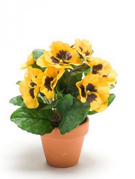 Kalanchoe gelb 18 cm | Kunstpflanze im Topf