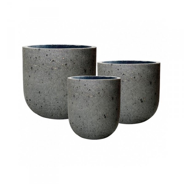 Dice Pflanzkübel Laterite Grey Collection 3er Set